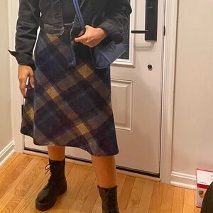 Plaid midi Skirt